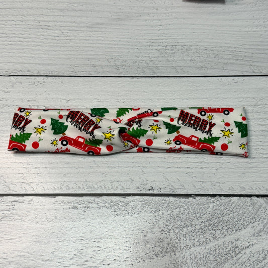 Red Truck Christmas Headband for Women (Brushed Poly)