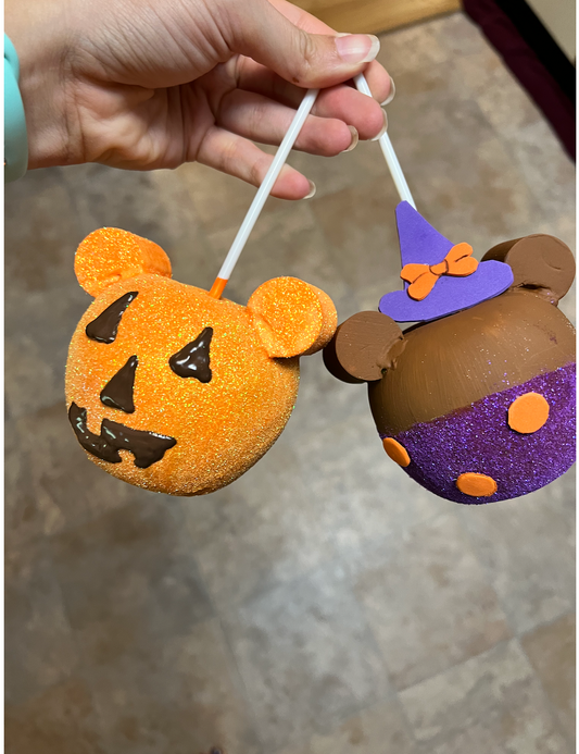Mickey and Minnie Halloween Fake Apples