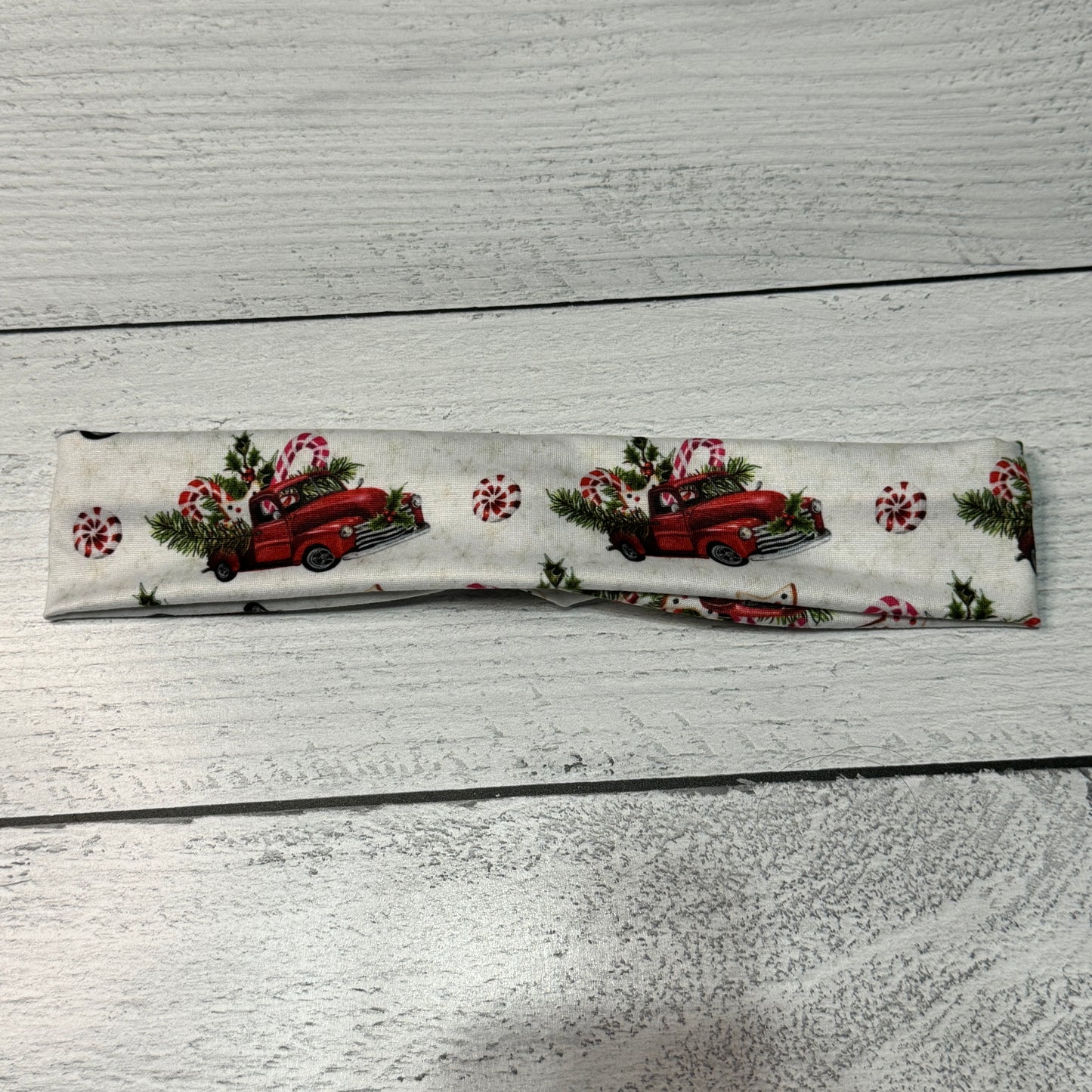 Red Truck Headband for Women (Brushed Poly)